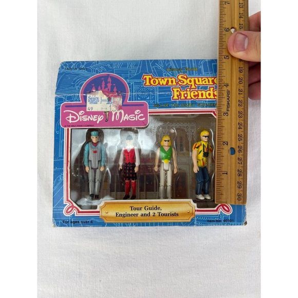 Disney Magic Town Square Friends Tour Guide Engineer  2 Tourists VTG Sears - Picture 5 of 5